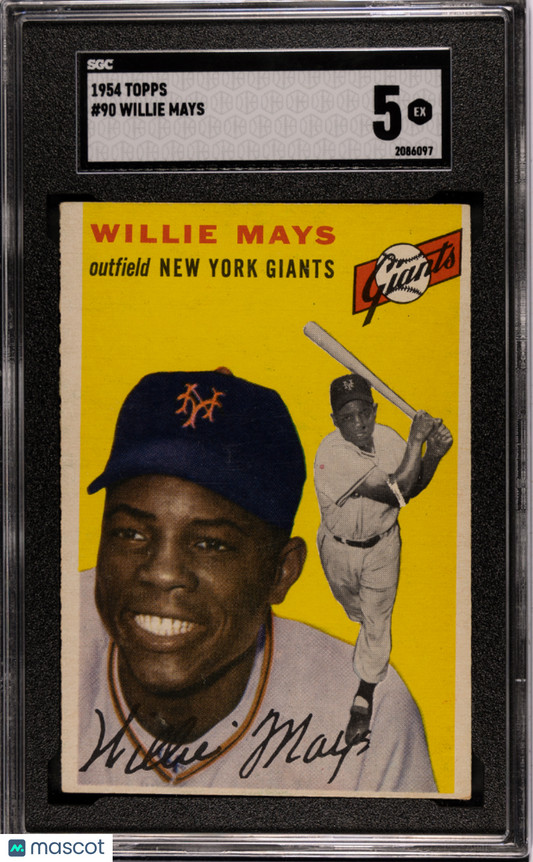 1954 Topps Willie Mays #90 SGC 5