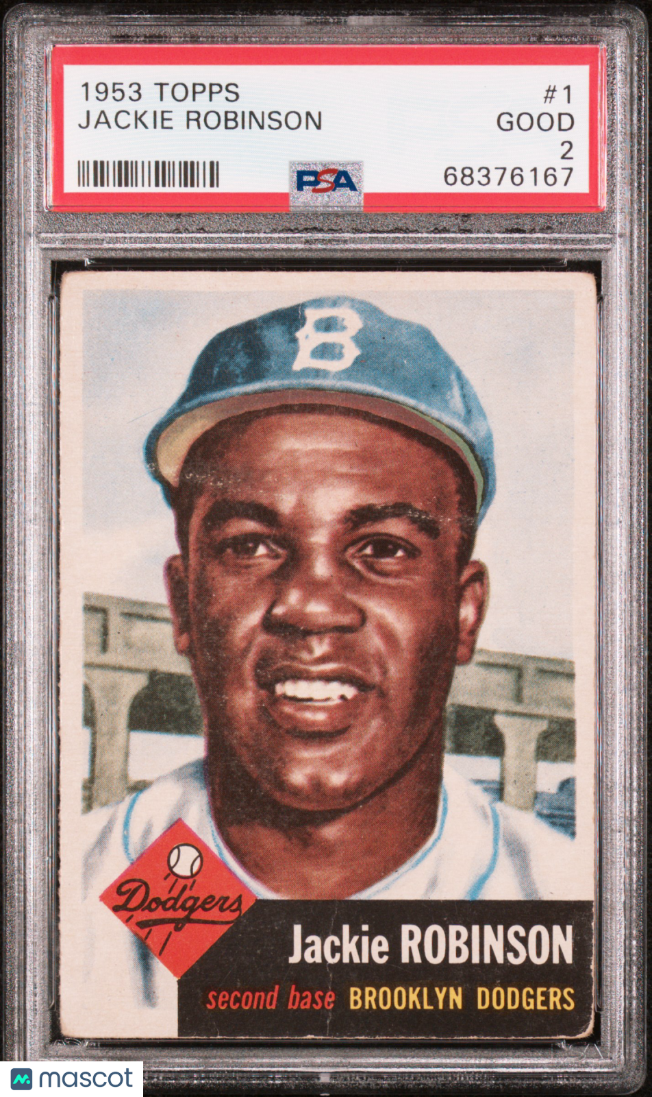 1953 Topps Jackie Robinson #1 PSA 2