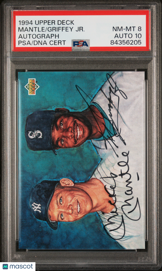 1994 Upper Deck Griffey JR. Mantle Autograph PSA 8 Auto 10