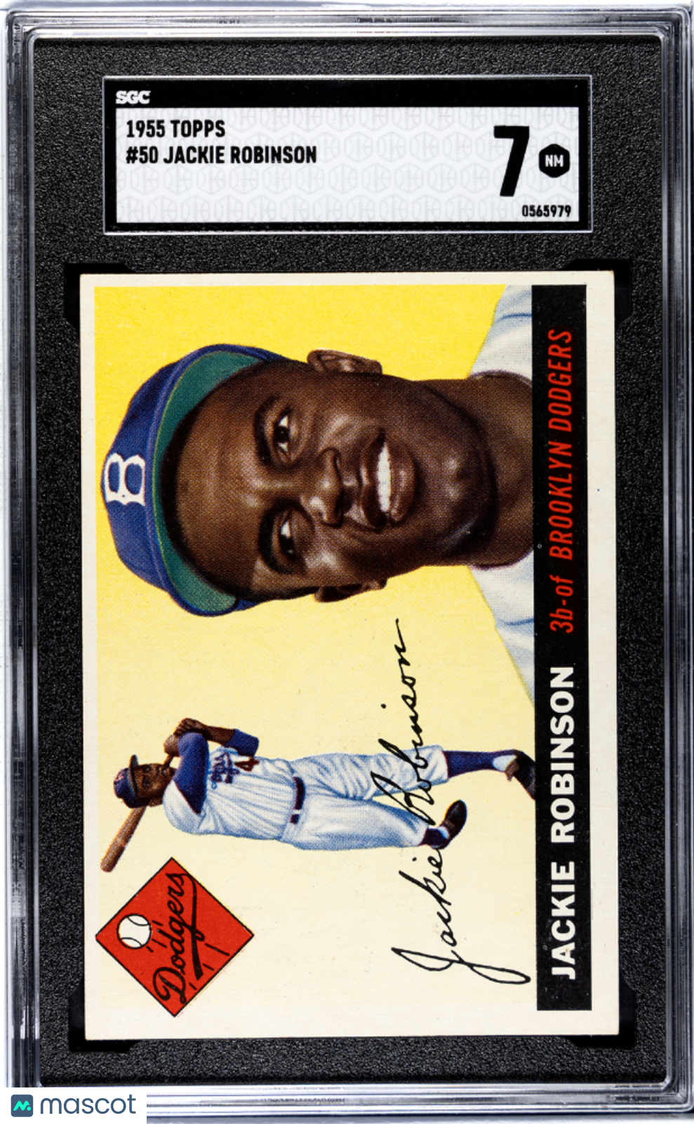 1955 Topps Jackie Robinson #50 SGC 7