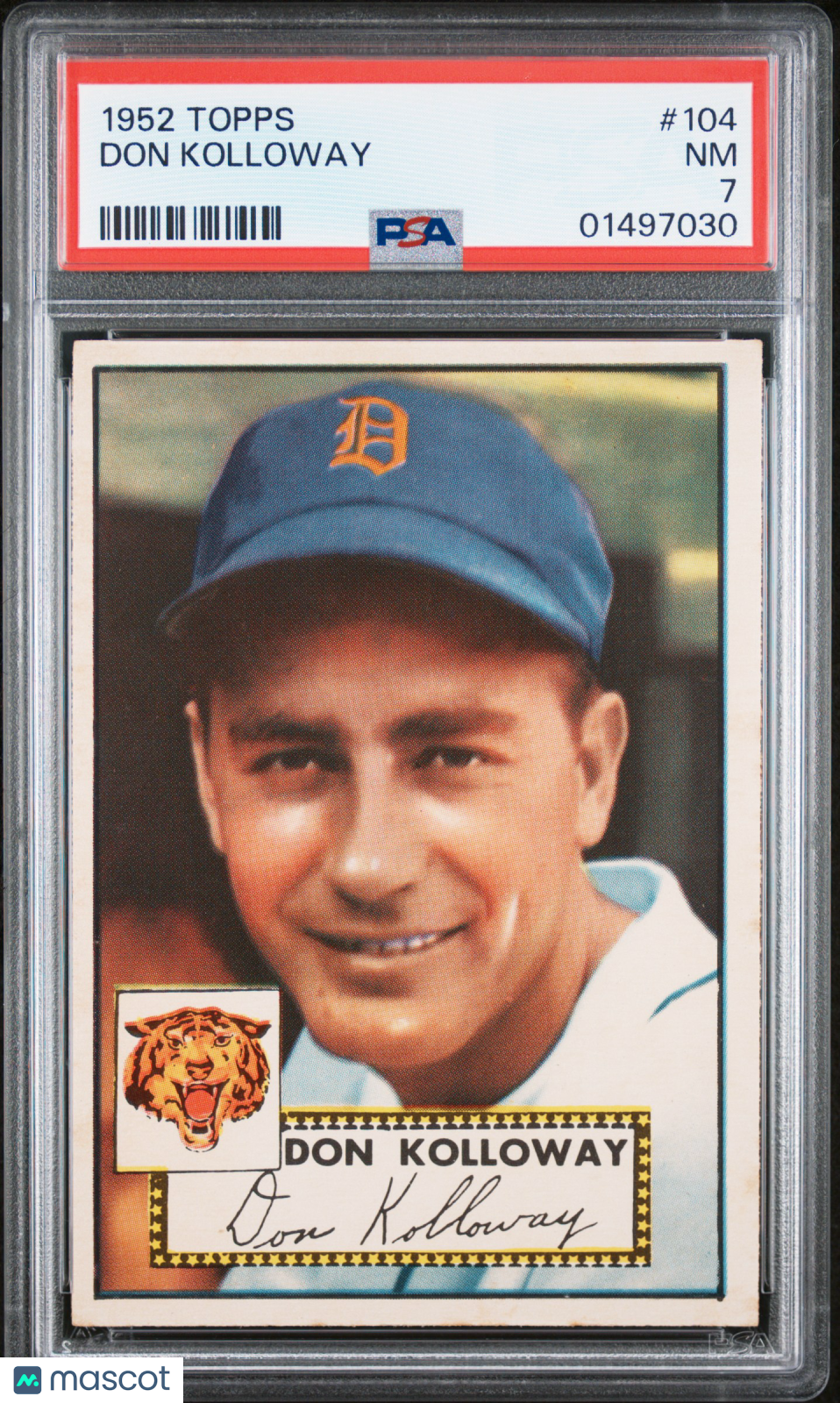 1952 Topps Don Kolloway #104 PSA 7