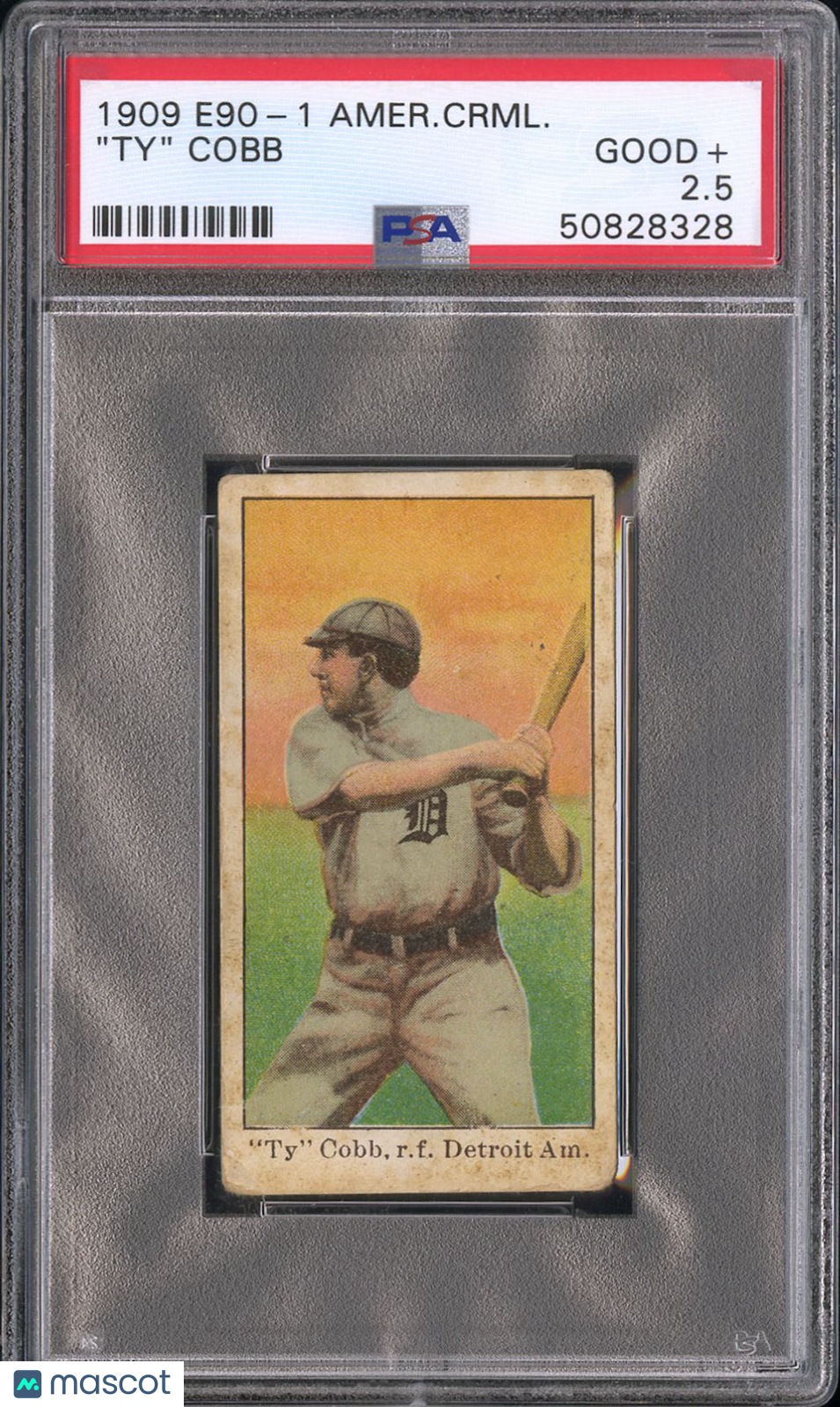 1909 E90-1 American Caramel "ty" Cobb PSA 2.5