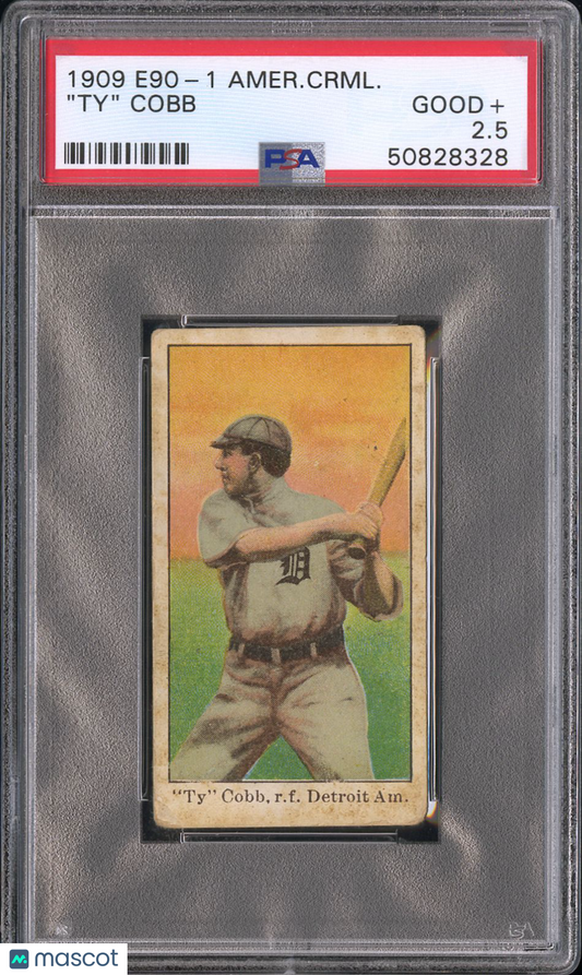 1909 E90-1 American Caramel "ty" Cobb PSA 2.5