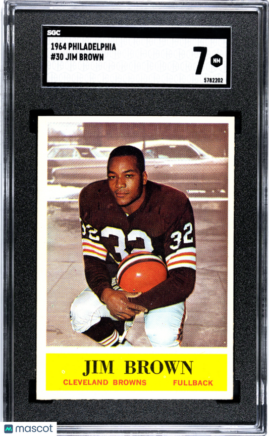 1964 Philadelphia Jim Brown #30 SGC 7