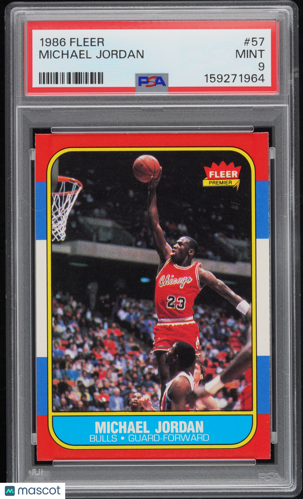 1986 Fleer Michael Jordan #57 PSA 9