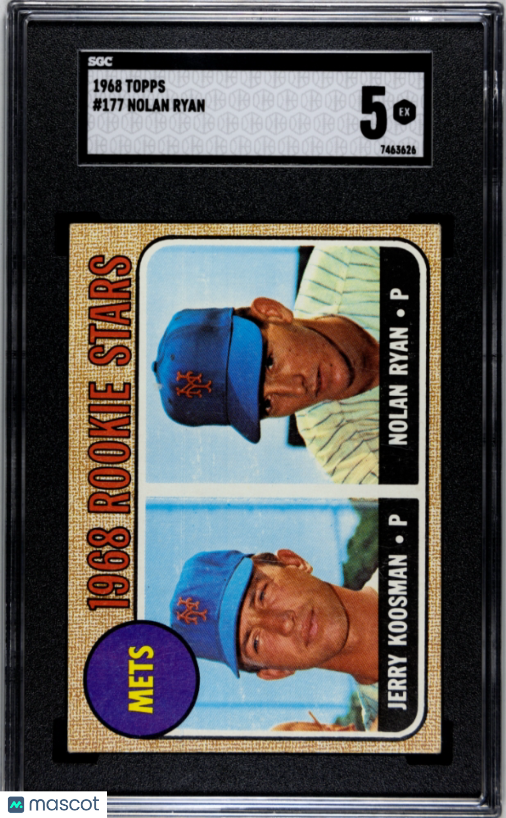 1968 Topps Nolan Ryan #177 SGC 5