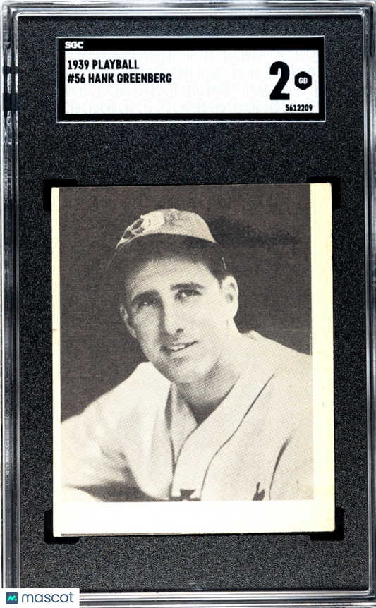 1939 Playball Hank Greenberg #56 SGC 2