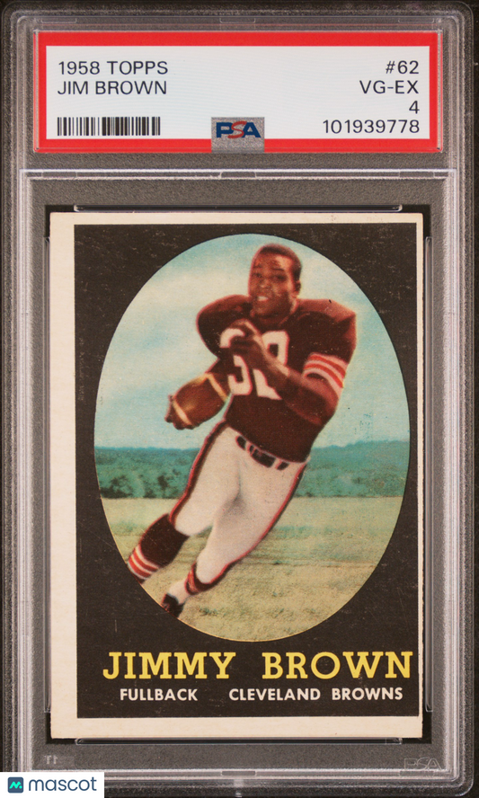 1958 Topps Jim Brown #62 PSA 4