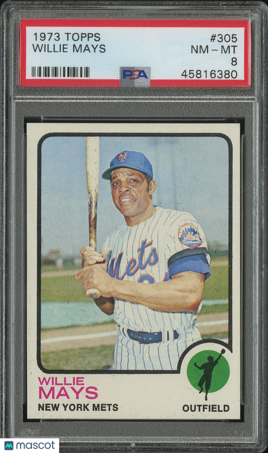1973 Topps Willie Mays #305 PSA 8