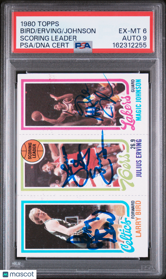 1980 Topps Scoring Leader Scoring Leader PSA 6 Auto 9