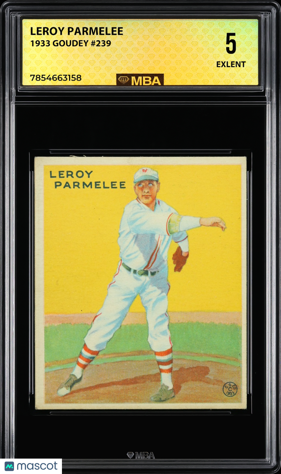 1933 Goudey Leroy Parmelee #239 MBA 5