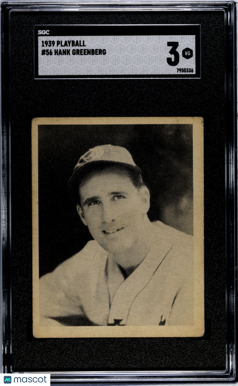 1939 Playball Hank Greenberg #56 SGC 3