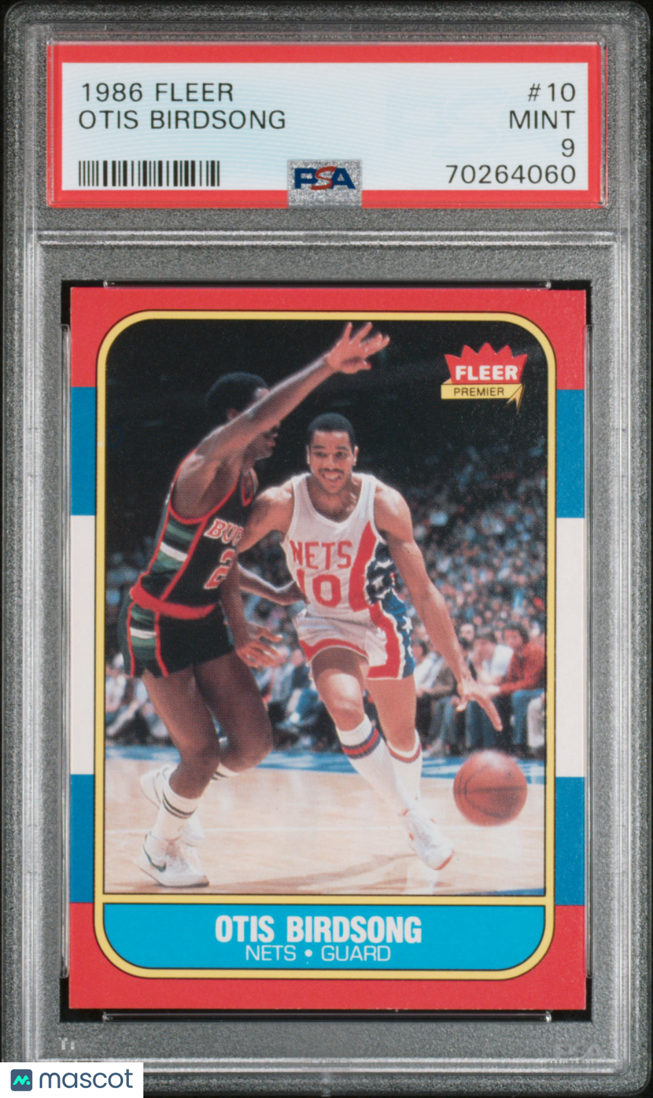 1986 Fleer Otis Birdsong #10 PSA 9