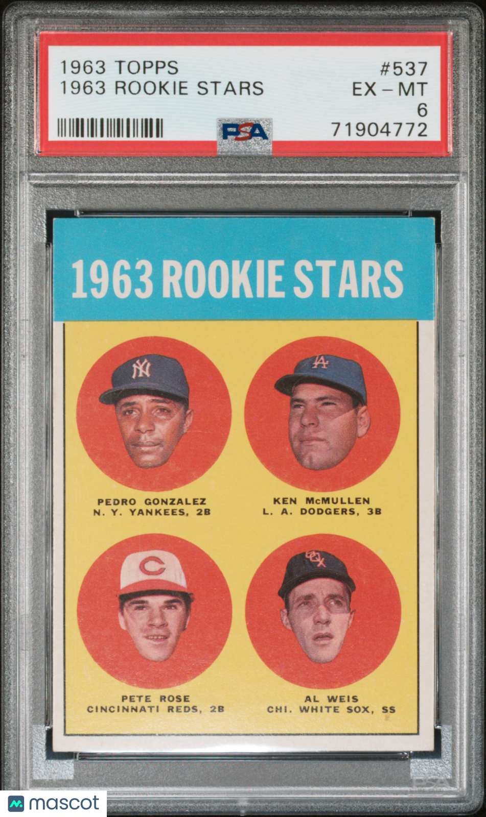 1963 Topps 1963 Rookie Stars #537 PSA 6