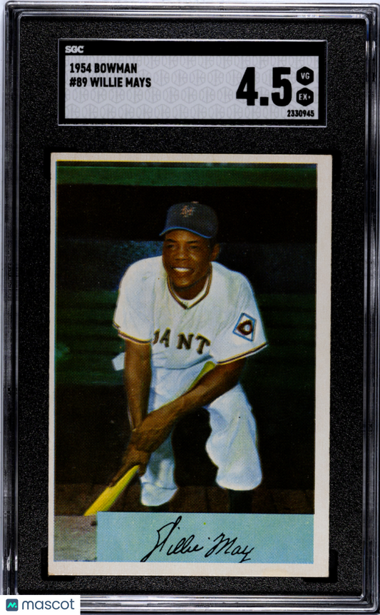 1954 Bowman Willie Mays #89 SGC 4.5