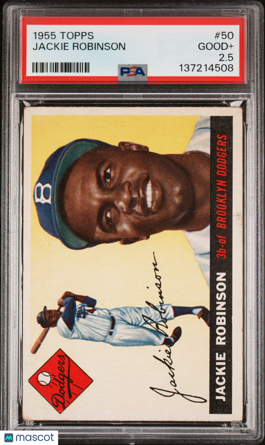 1955 Topps Jackie Robinson #50 PSA 2.5