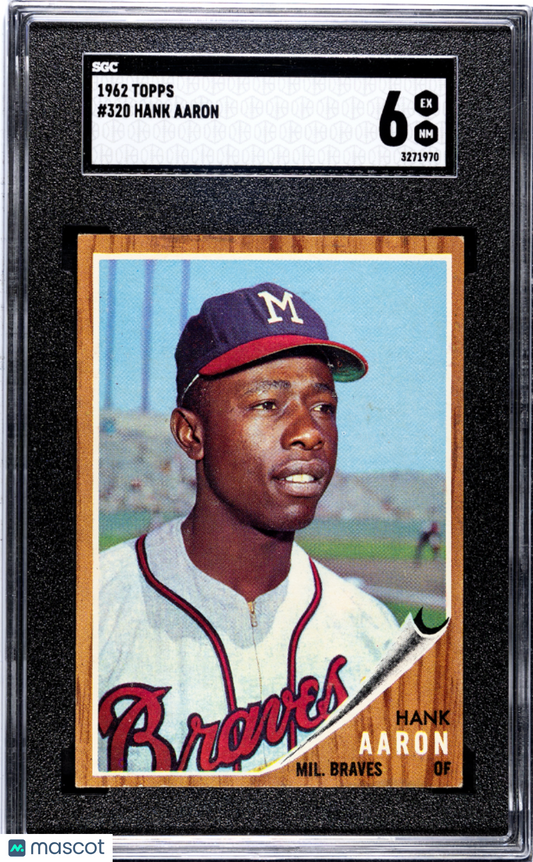 1962 Topps Hank Aaron #320 SGC 6