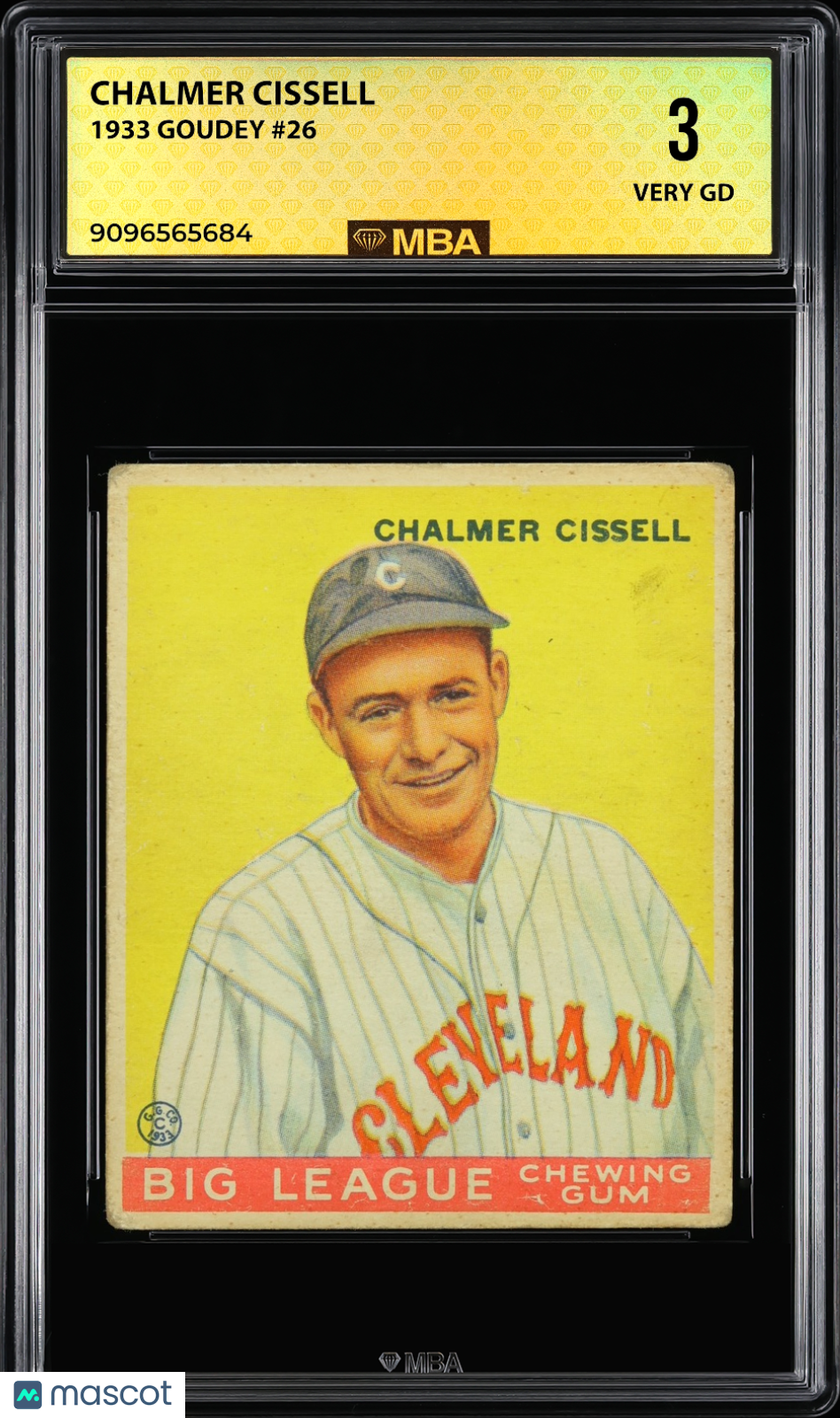 1933 Goudey Chalmer Cissell #26 MBA 3