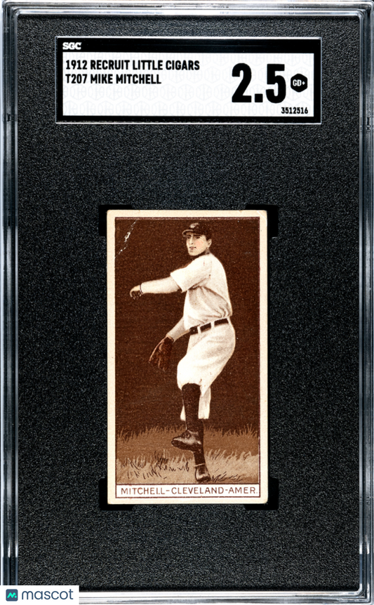 1912 Recruit Little Cigars (T207) Mike Mitchell SGC 2.5