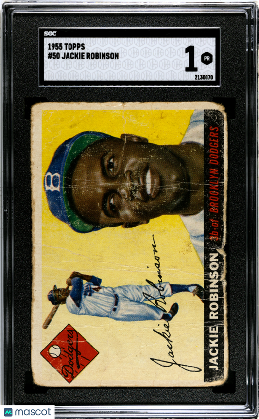 1955 Topps Jackie Robinson #50 SGC 1