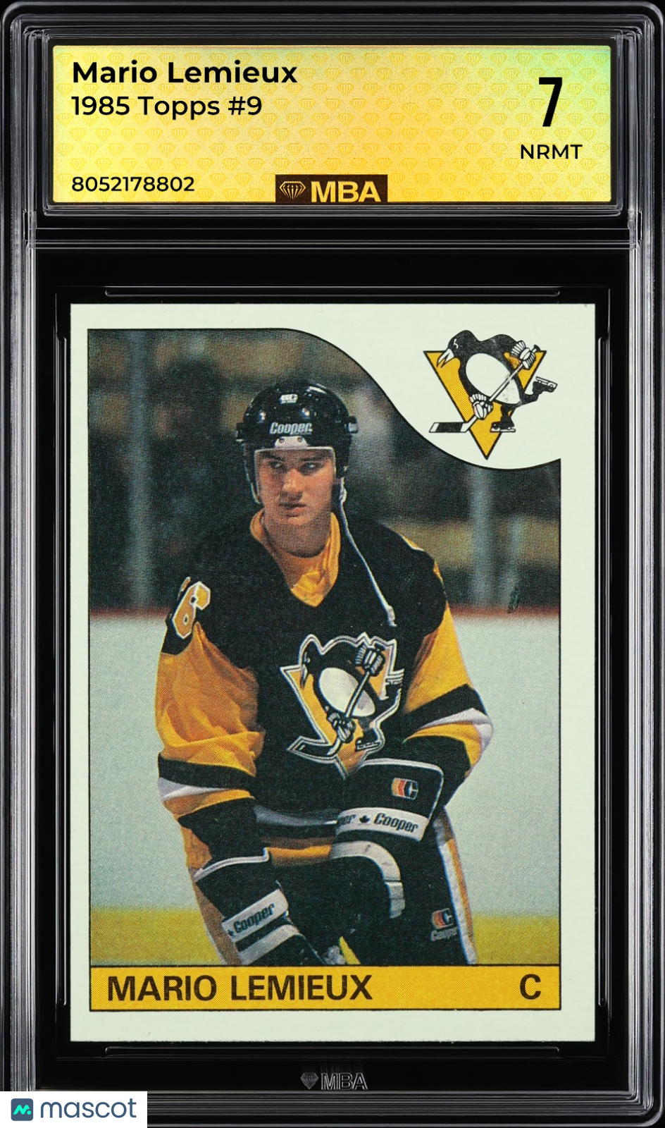 1985 Topps Mario Lemieux #9 MBA 7