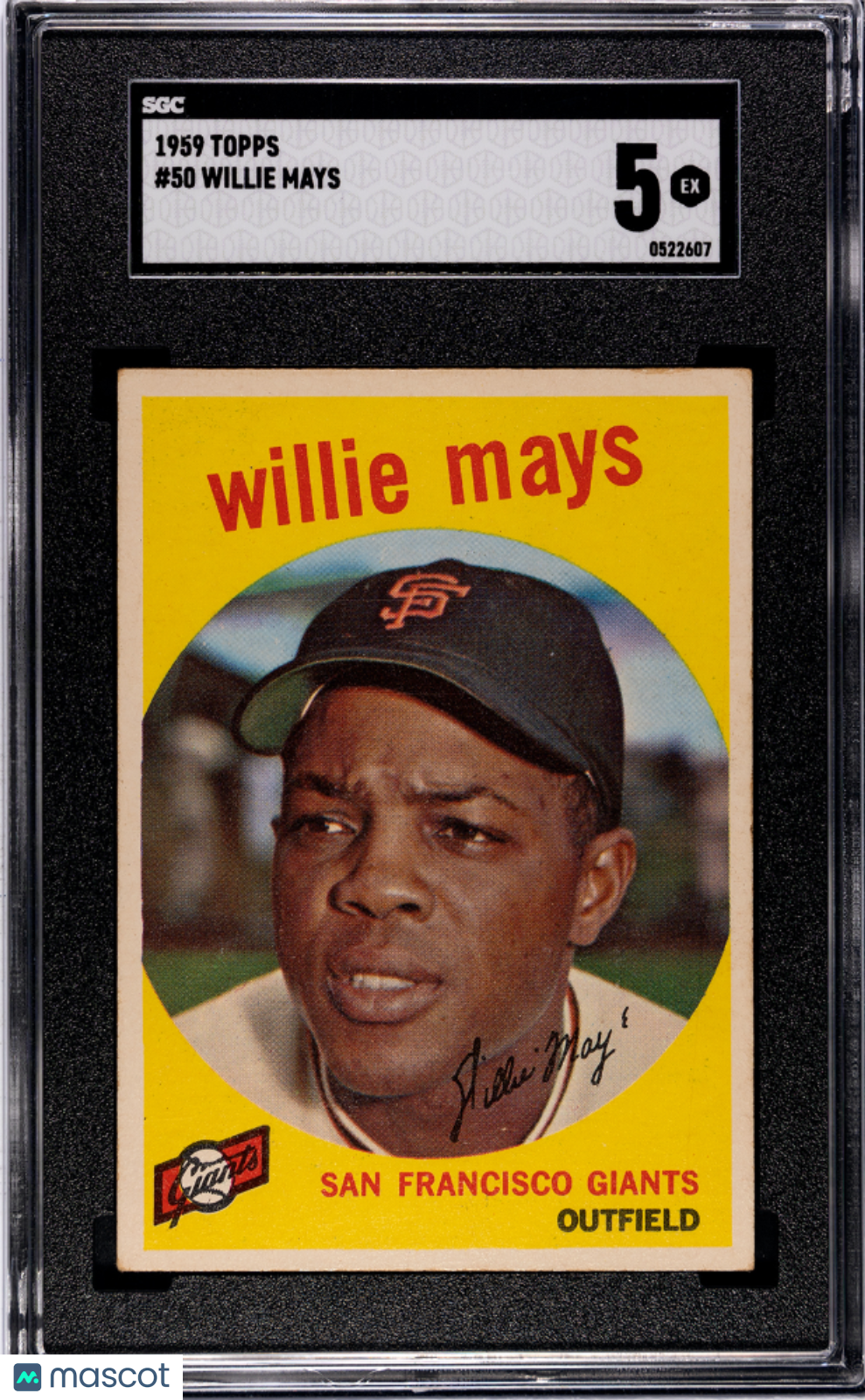 1959 Topps Willie Mays #50 SGC 5