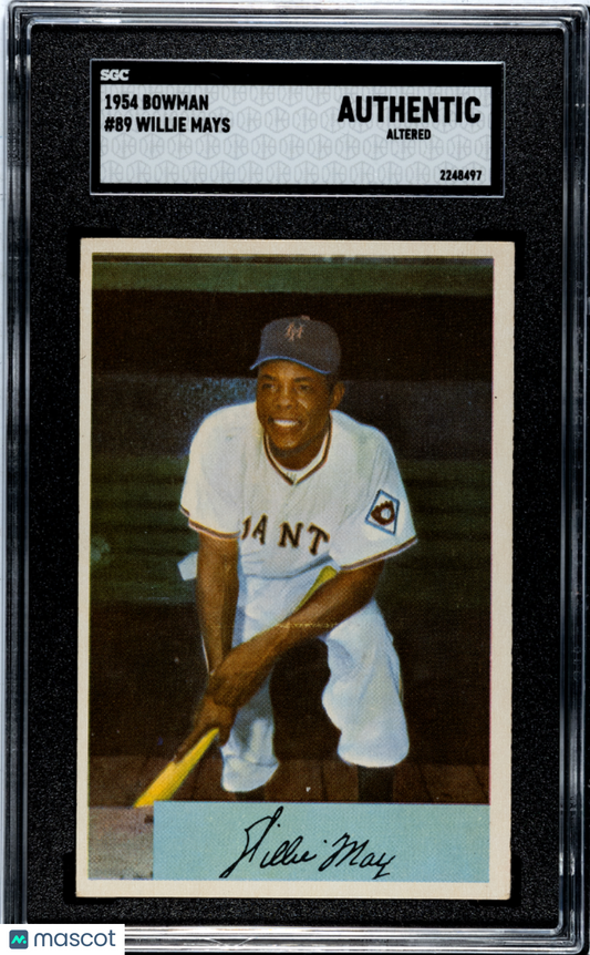 1954 Bowman Willie Mays #89 SGC A
