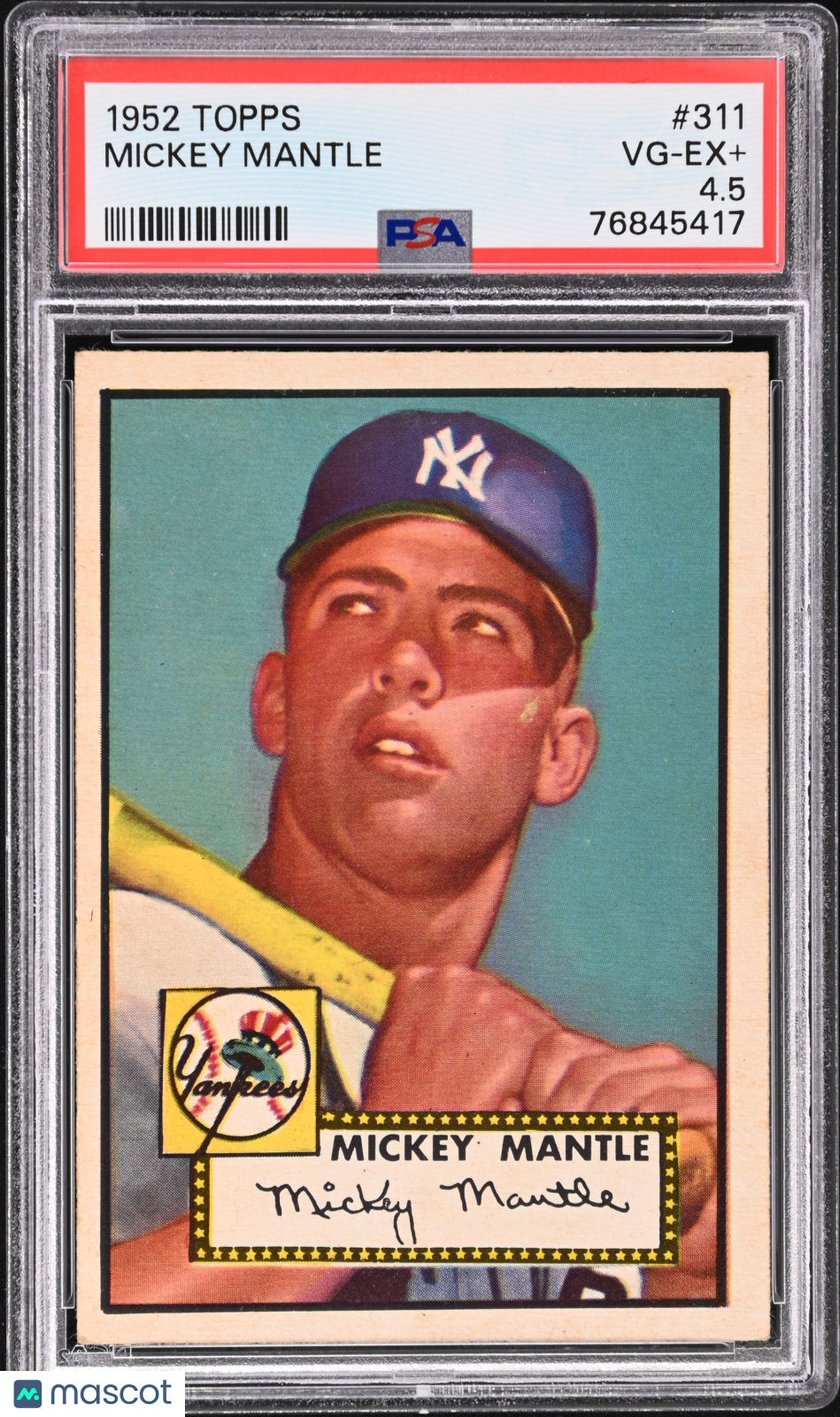 1952 Topps Mickey Mantle #311 PSA 4.5