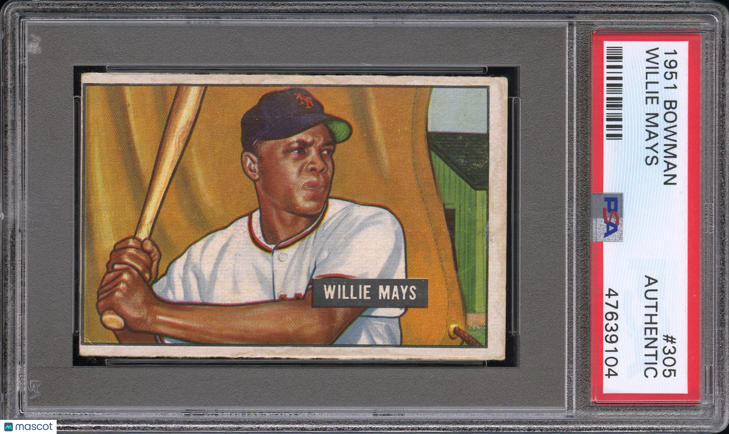 1951 Bowman Willie Mays #305 PSA A