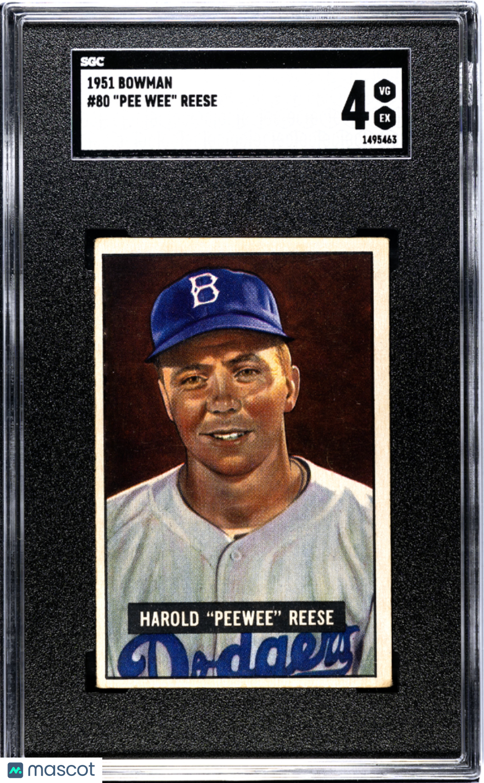 1951 Bowman Pee Wee Reese #80 SGC 4