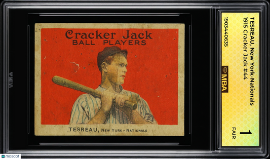 1915 Cracker Jack Jeff Tesreau #44 MBA 1