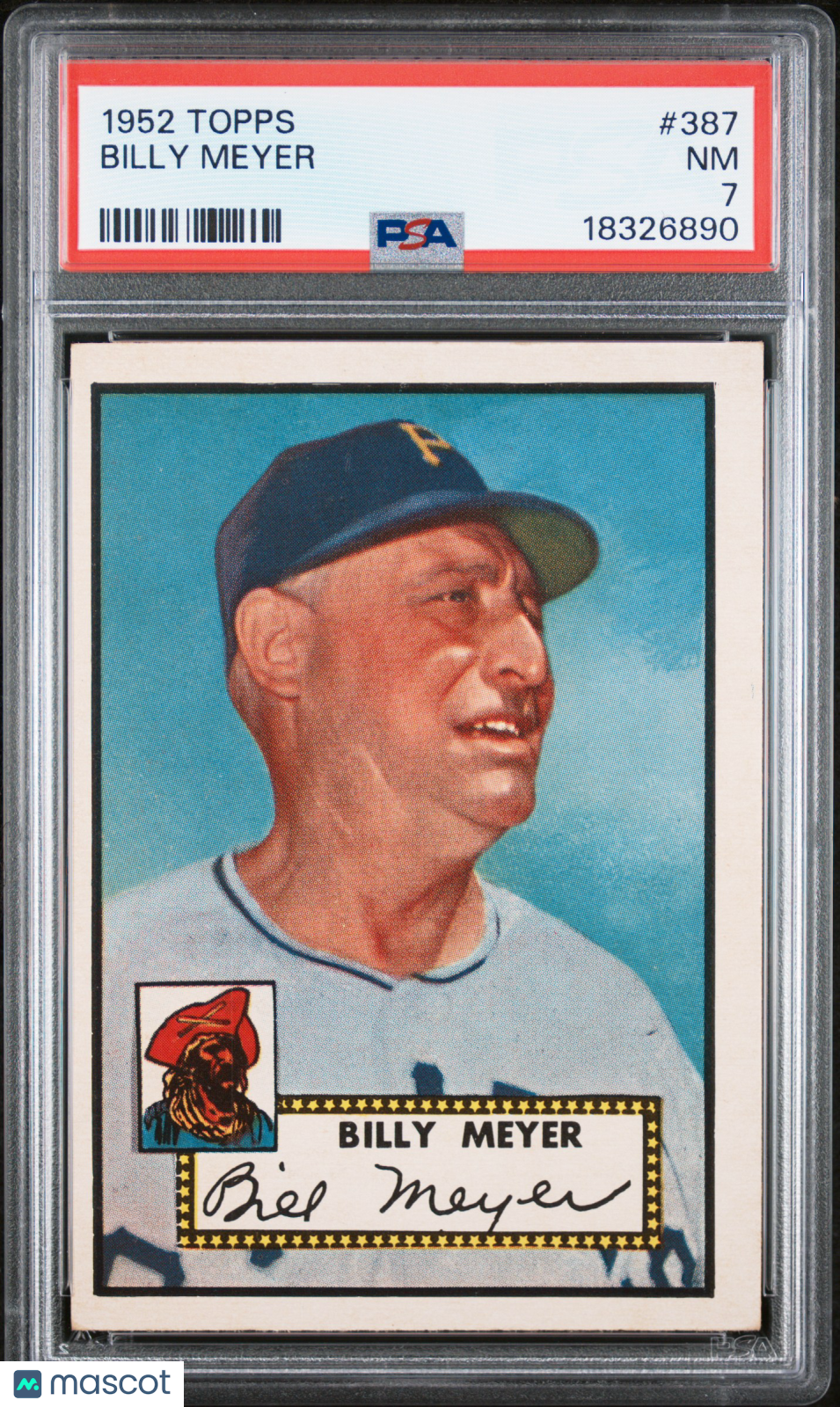 1952 Topps Billy Meyer #387 PSA 7
