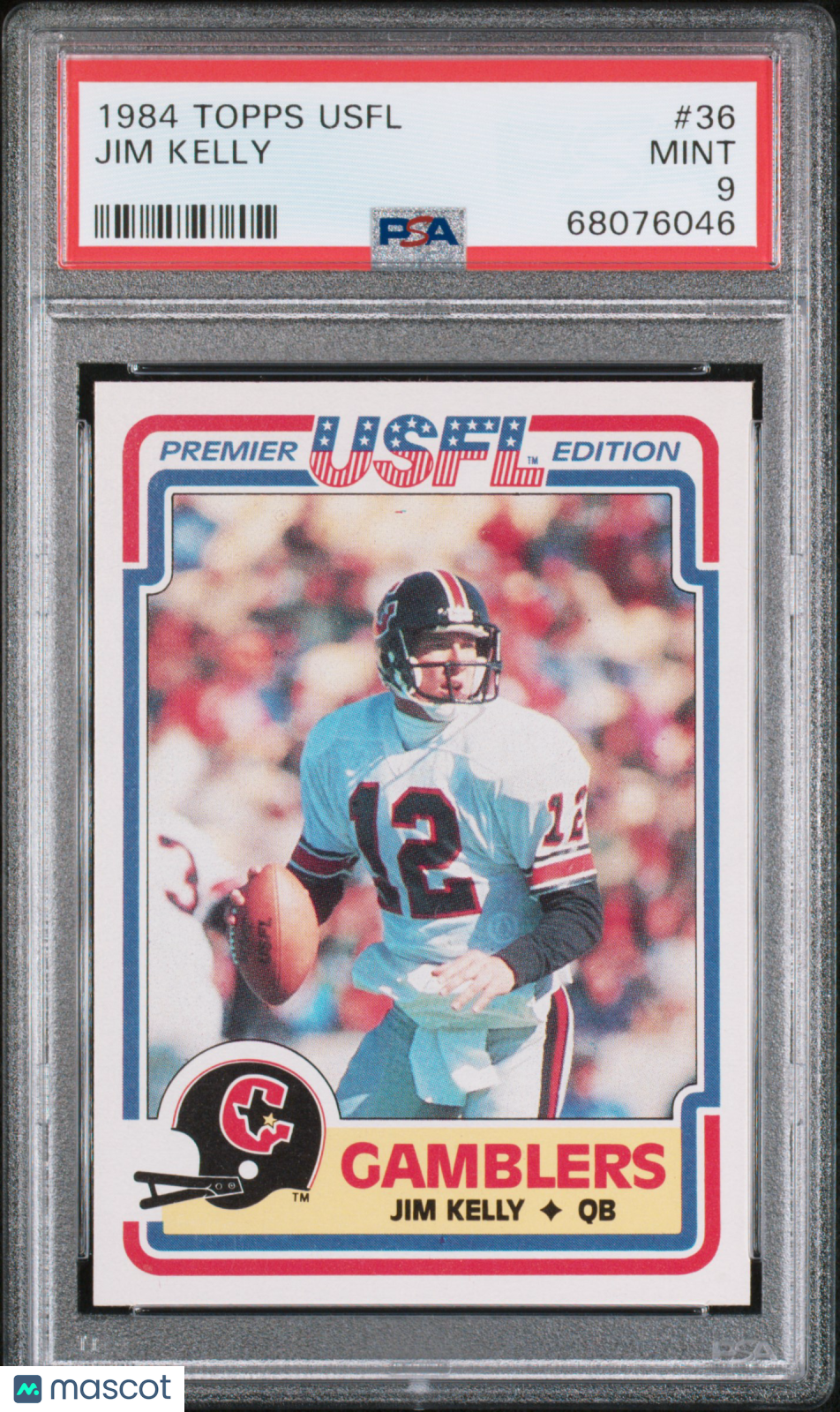 1984 Topps Usfl Jim Kelly #36 PSA 9