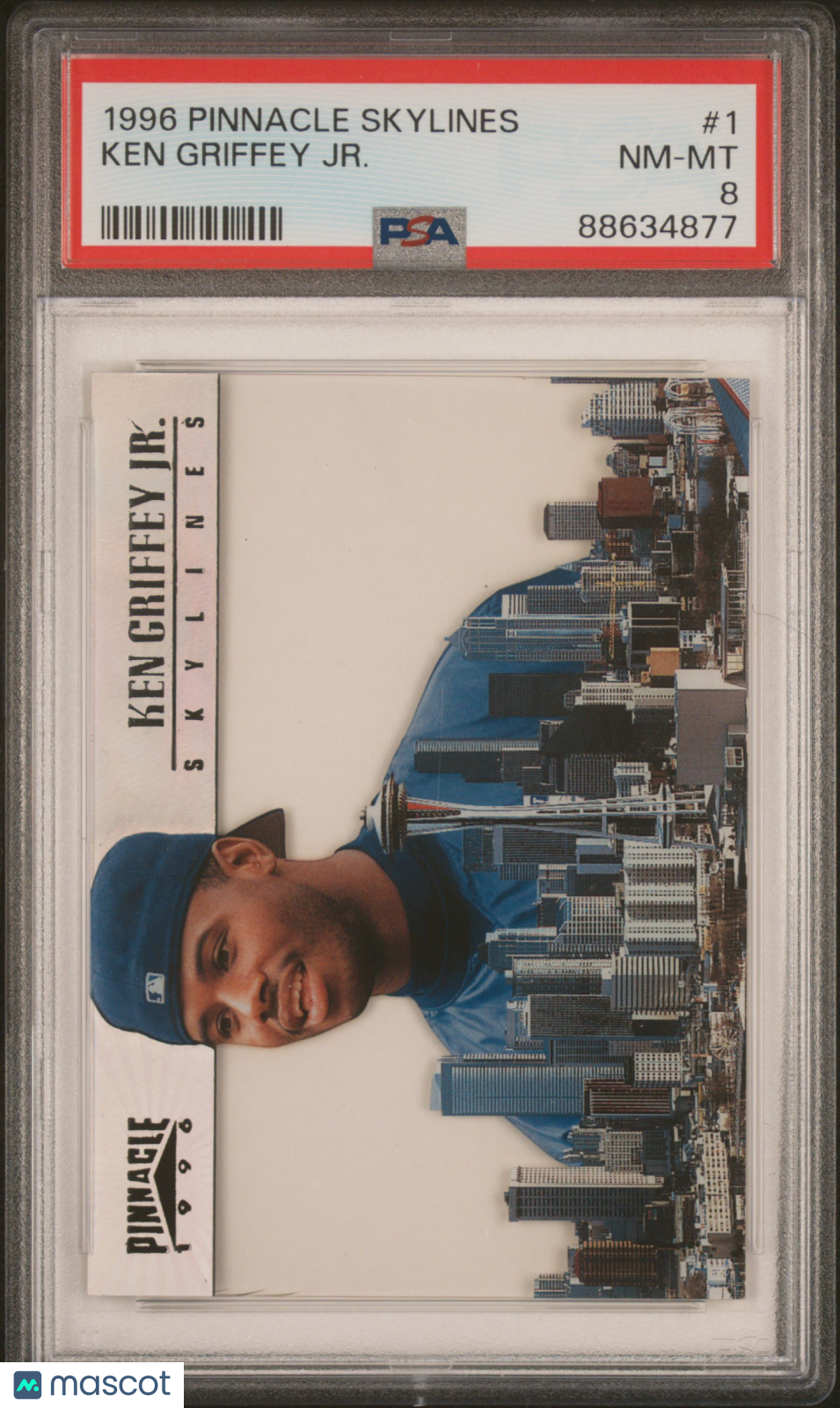 1996 Pinnacle Skylines Ken Griffey JR. #1 PSA 8