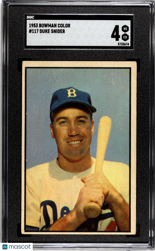 1953 Bowman Color Duke Snider #117 SGC 4