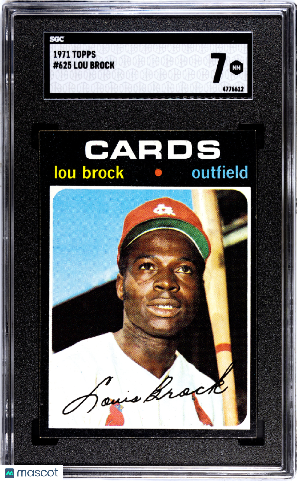 1971 Topps Lou Brock #625 SGC 7