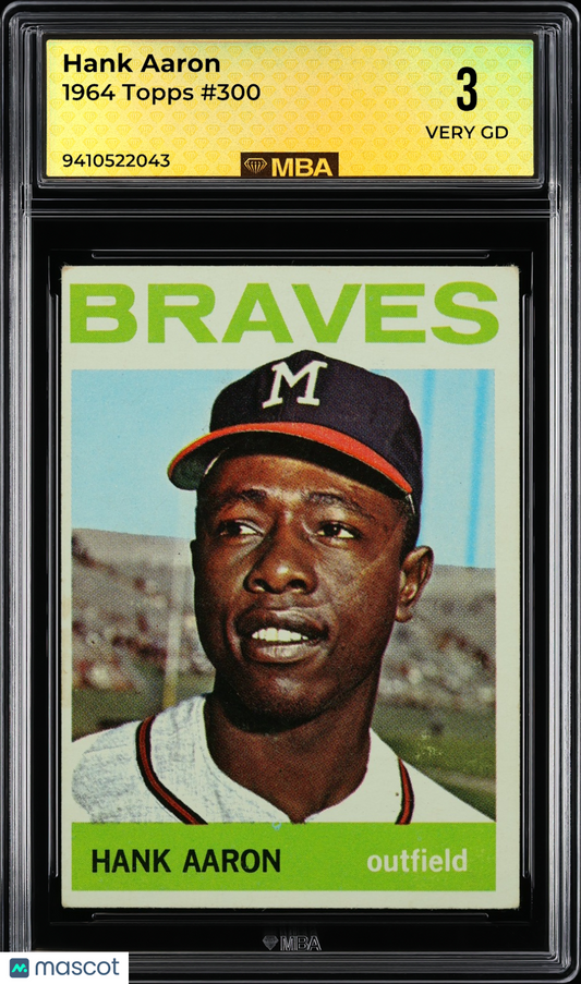 1964 Topps Hank Aaron #300 MBA 3