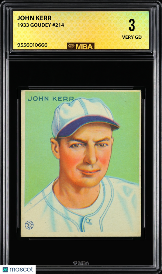 1933 Goudey John Kerr #214 MBA 3