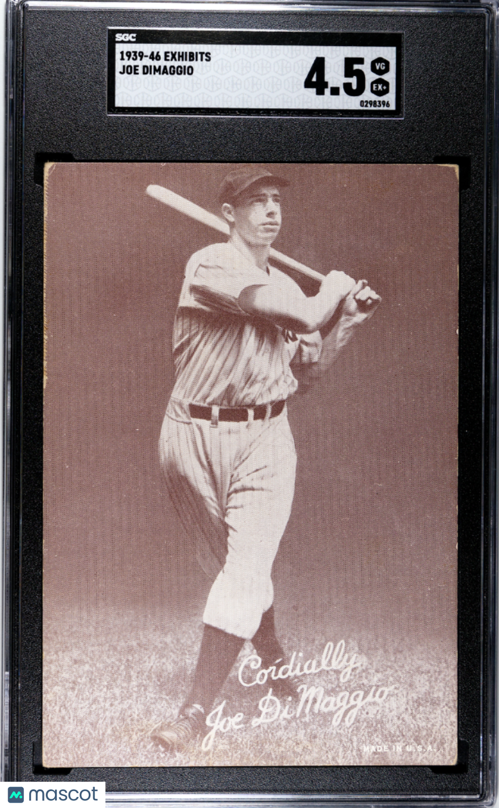 1939 Exhibits Joe Dimaggio SGC 4.5