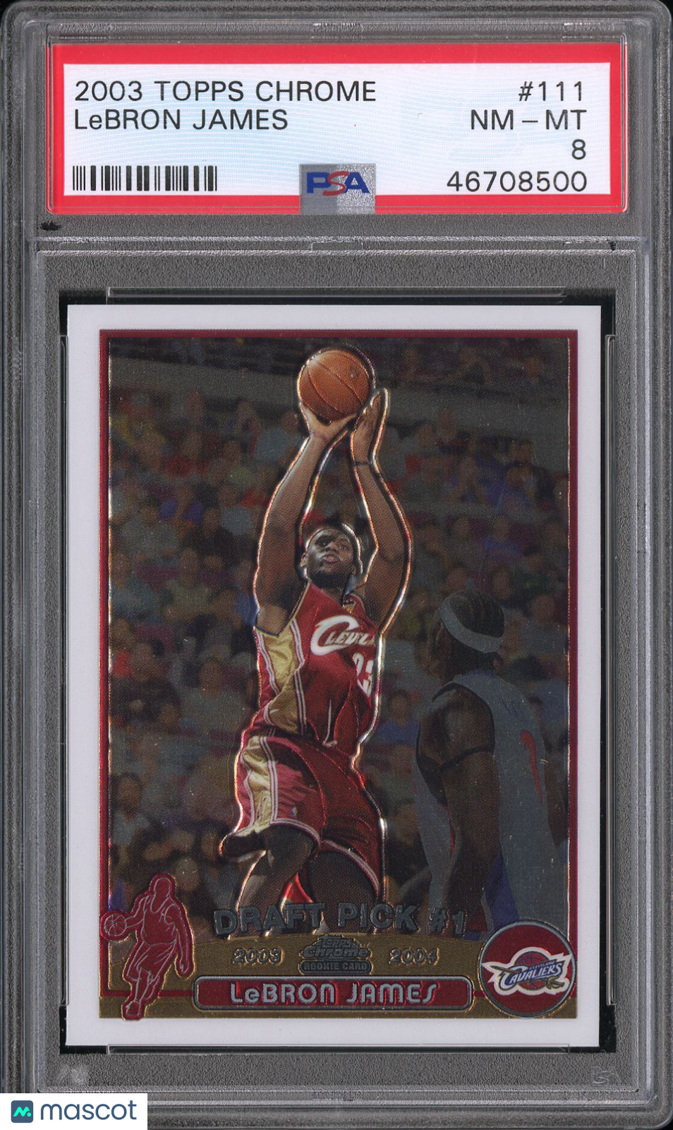 2003 Topps Chrome LeBron James #111 PSA 8