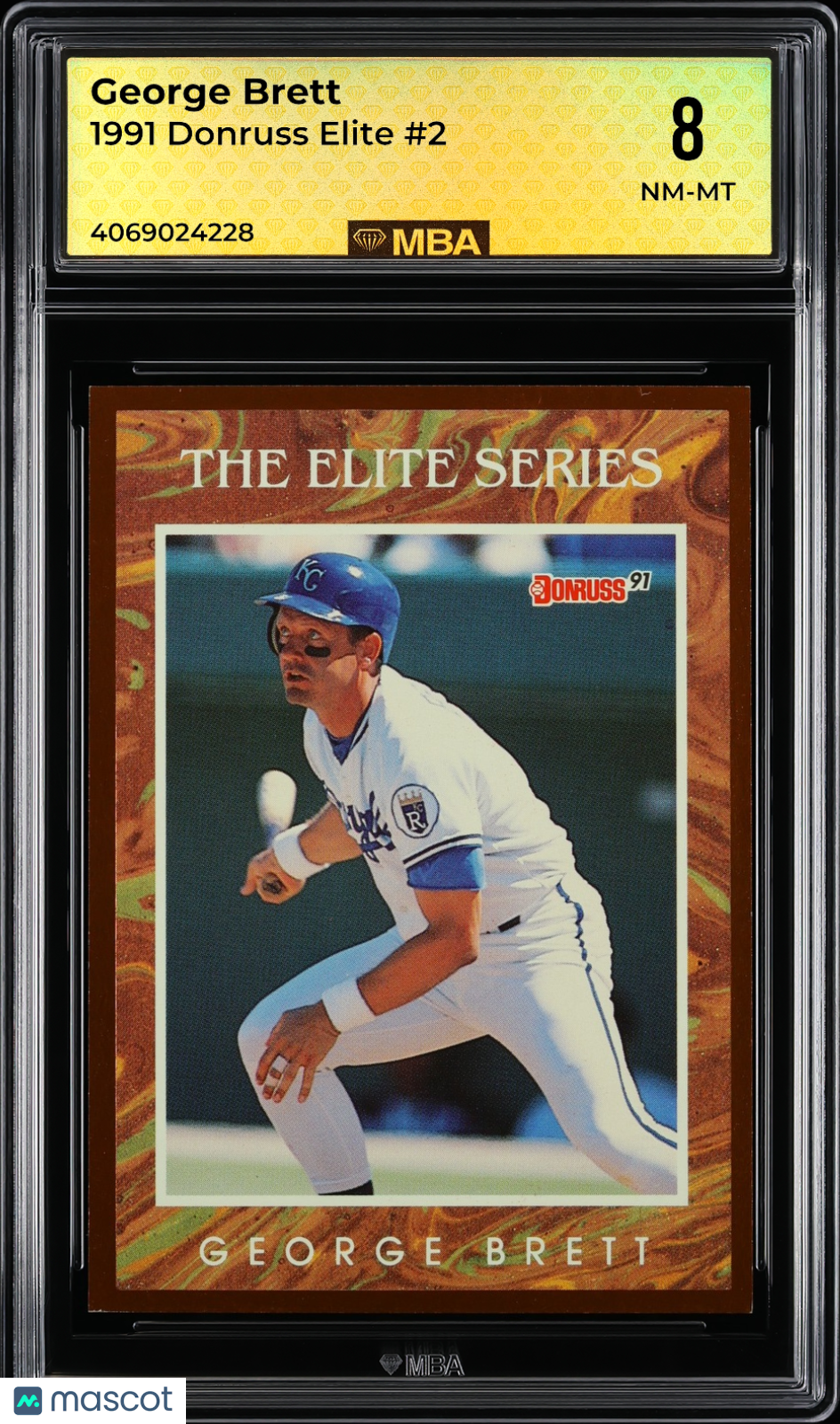 1991 Donruss Elite George Brett #2 MBA 8