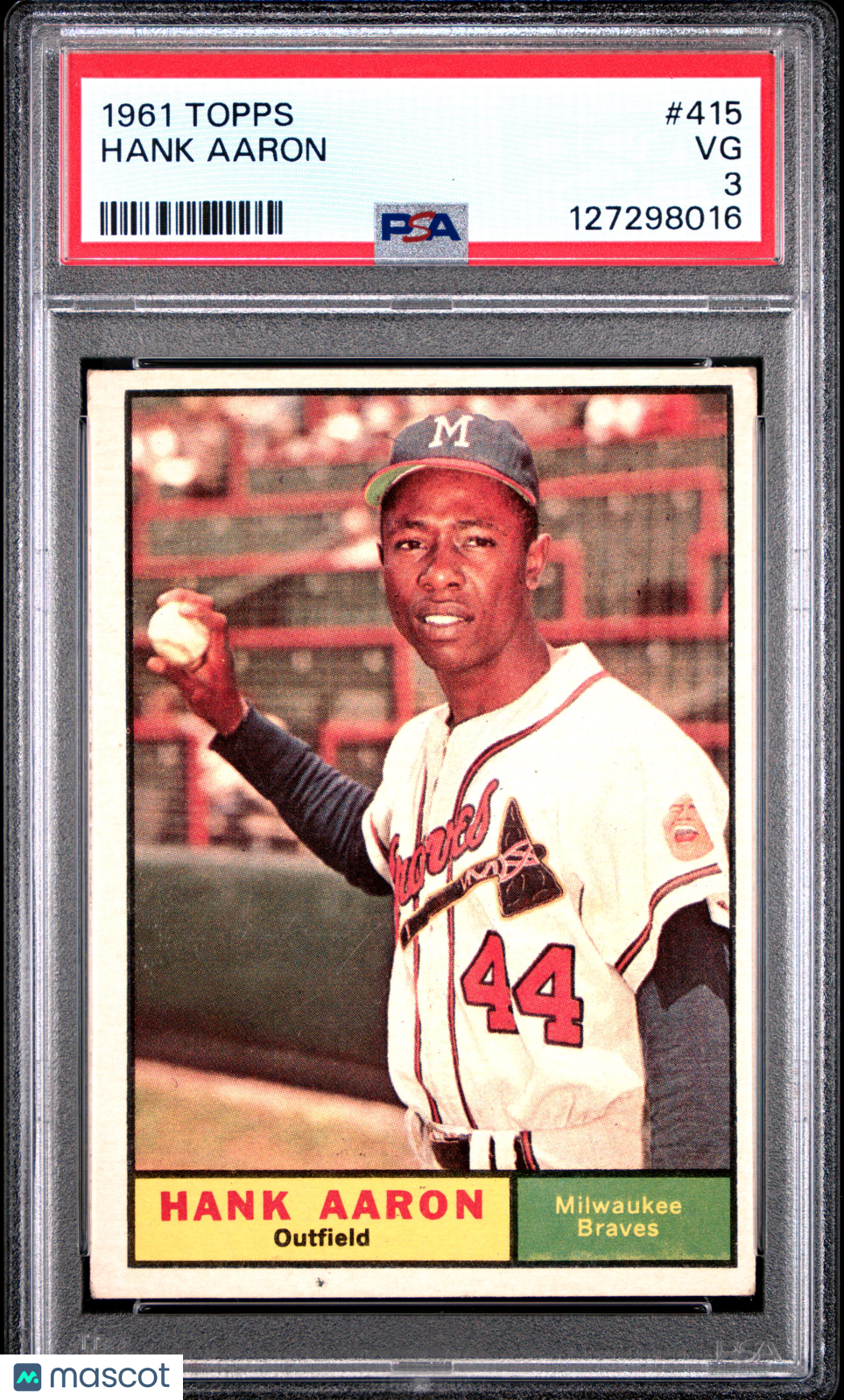 1961 Topps Hank Aaron #415 PSA 3