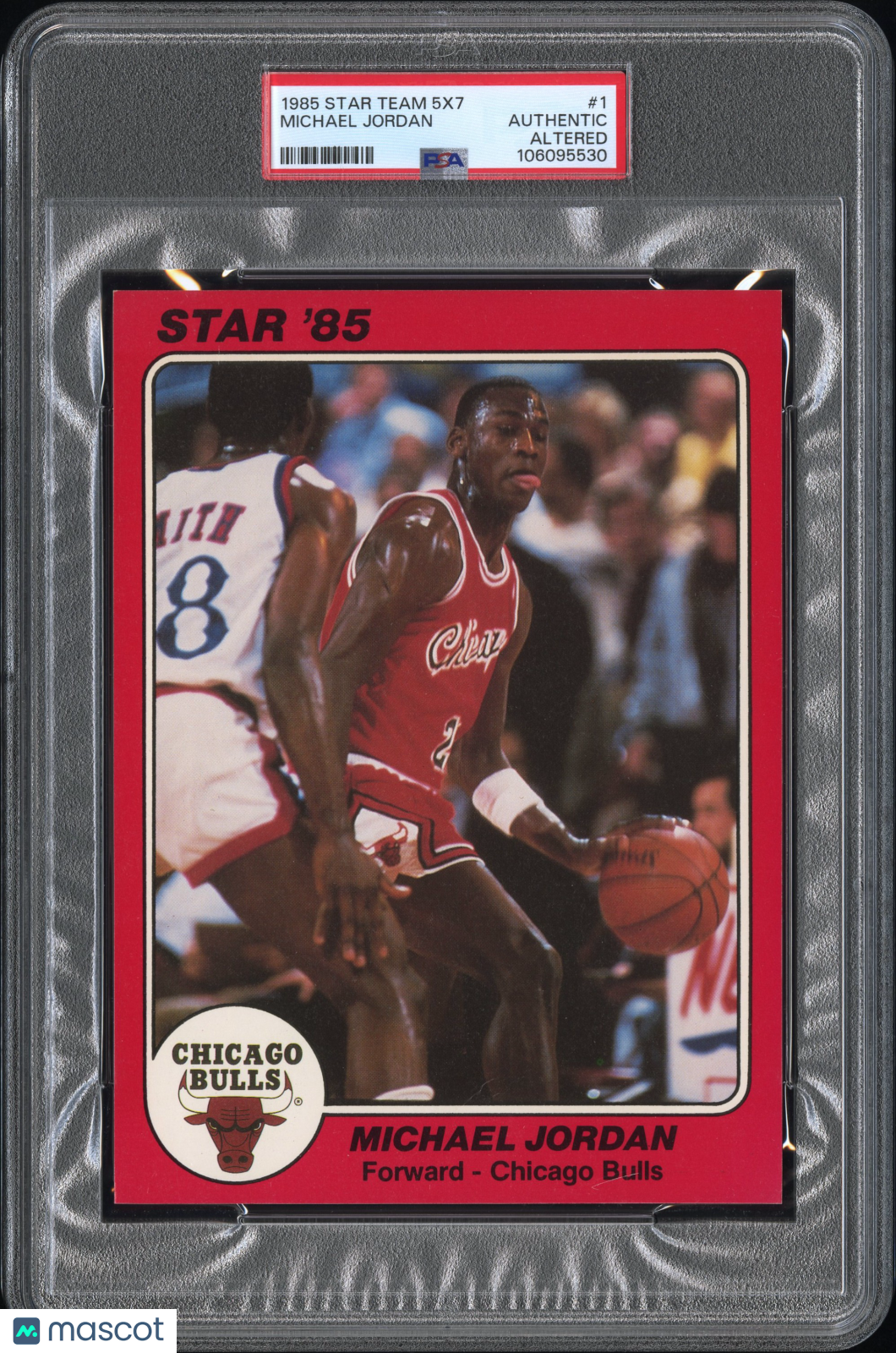 1985 Star Team Supers 5X7 Michael Jordan #1 PSA A