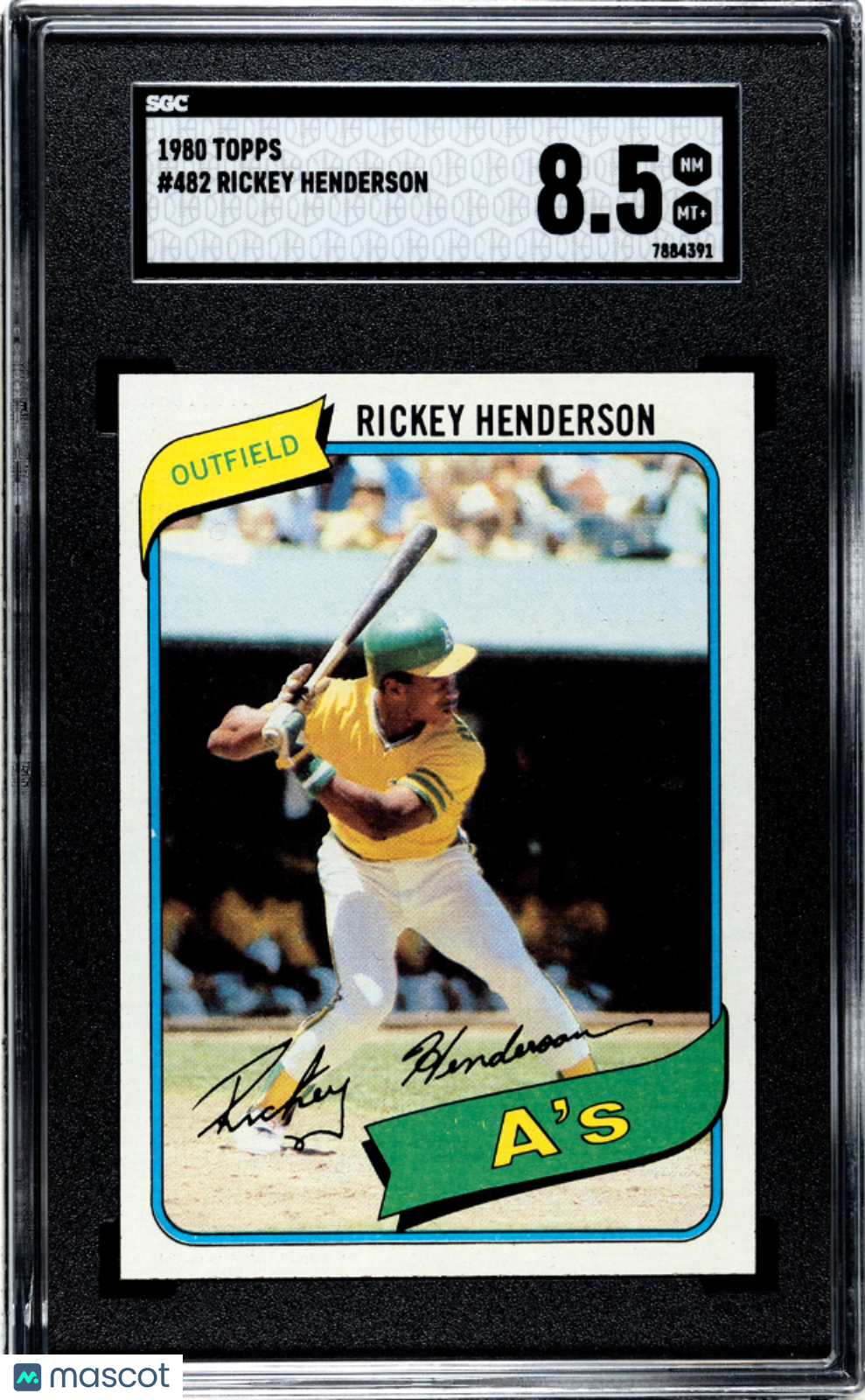 1980 Topps Rickey Henderson #482 SGC 8.5