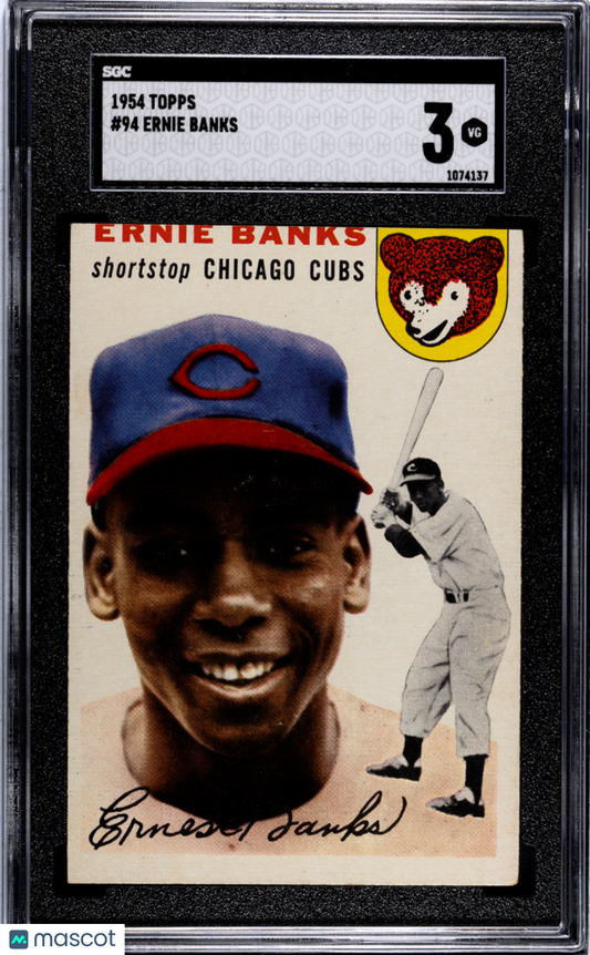 1954 Topps Ernie Banks #94 SGC 3