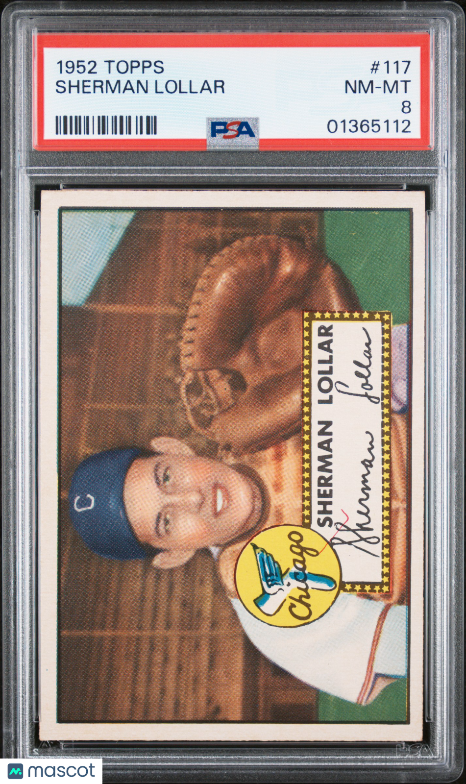 1952 Topps Sherman Lollar #117 PSA 8