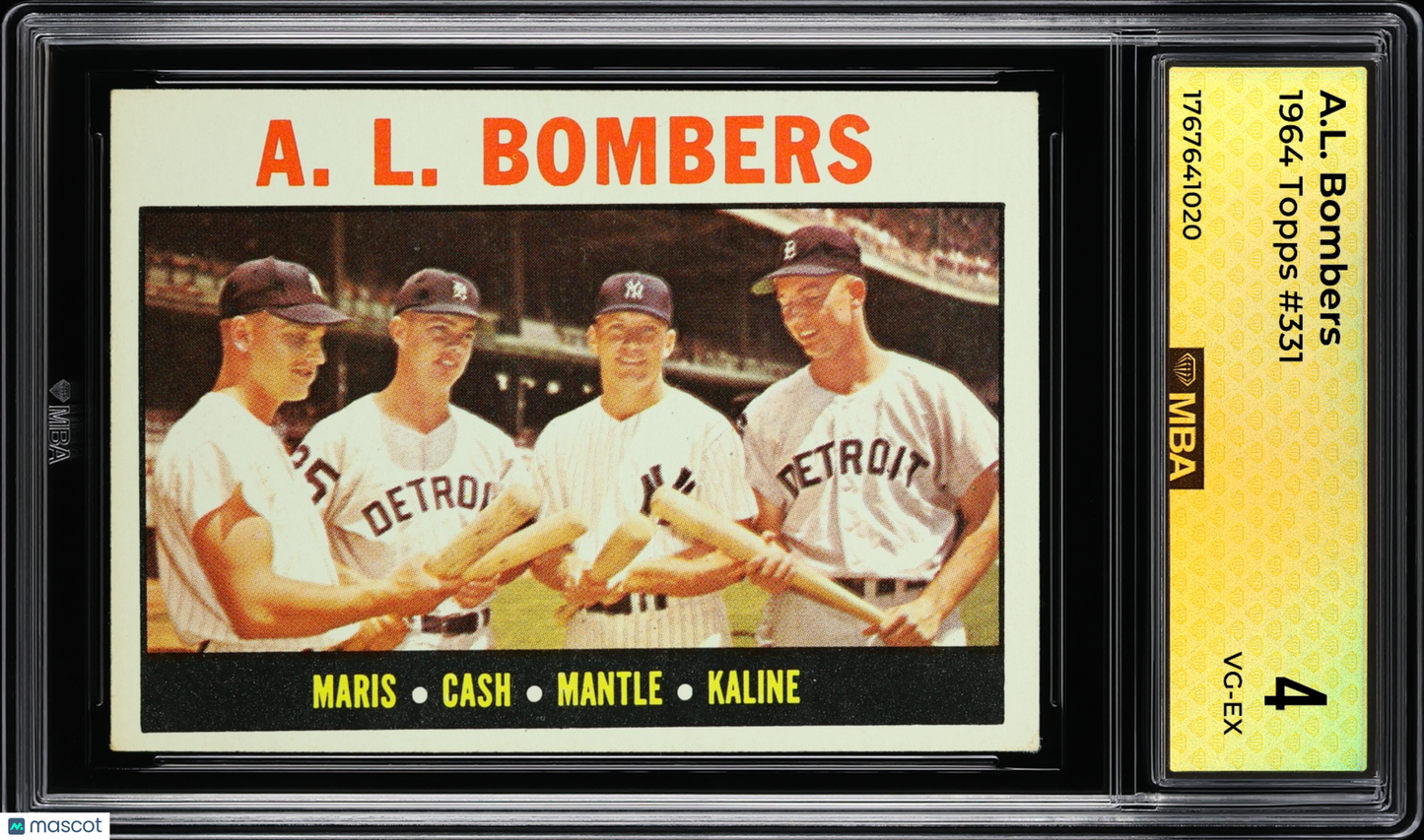 1964 Topps A.L. Bombers #331 MBA 4