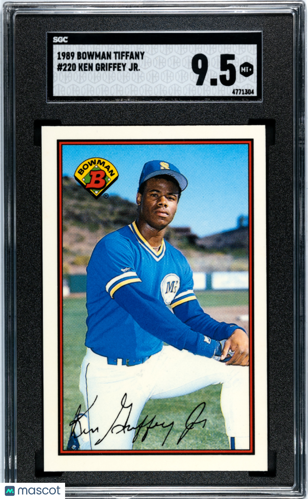 1989 Bowman Tiffany Ken Griffey JR. #220 SGC 9.5