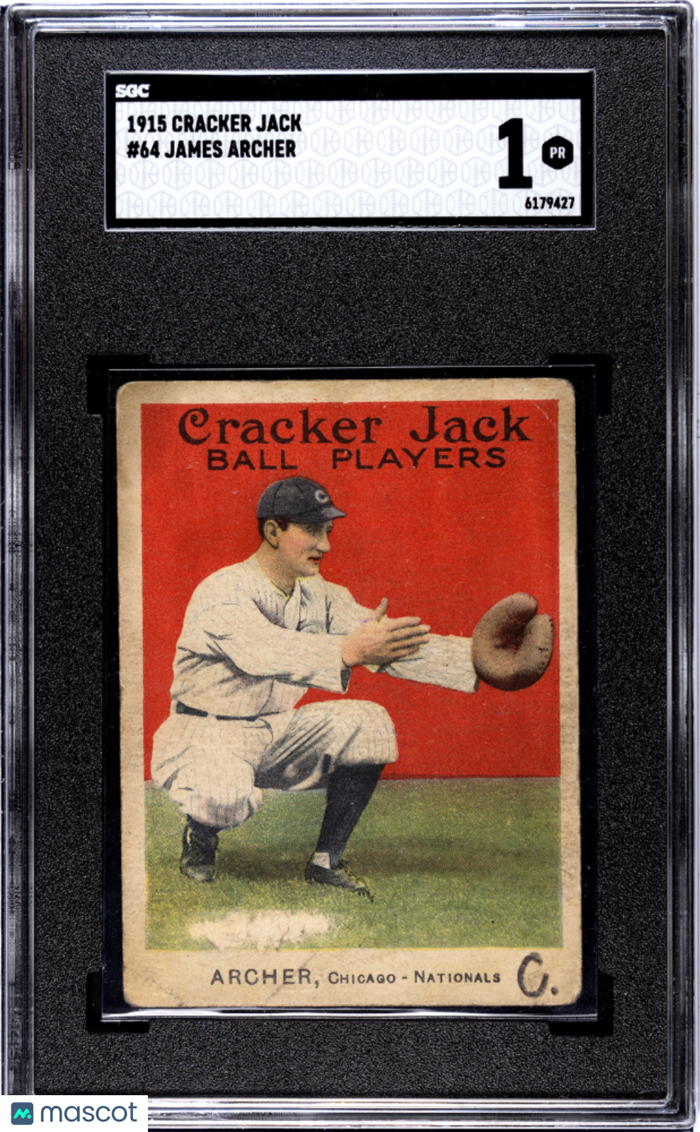 1915 Cracker Jack James Archer #64 SGC 1
