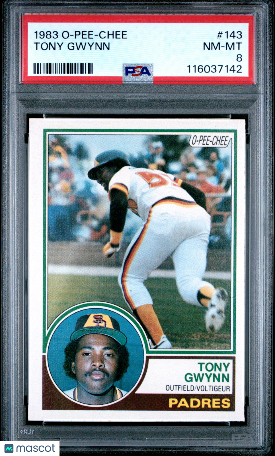 1983 O-Pee-Chee Tony Gwynn #143 PSA 8